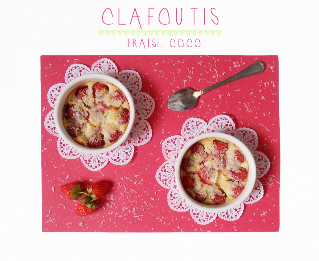 Clafoutis fraise-coco