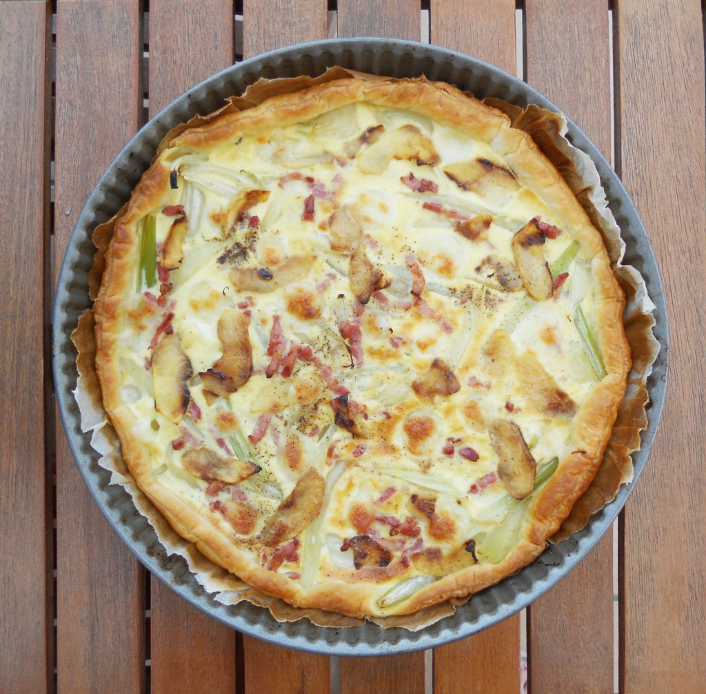 Tarte fenouil - lardons - mozza - pomme