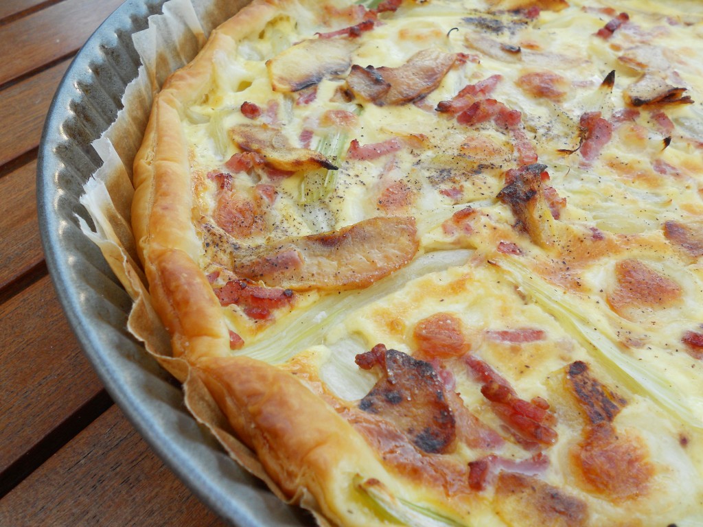 Tarte fenouil - mozza - pomme - lardon