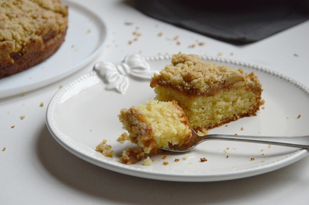 Part de gâteau Streusel aux pommes