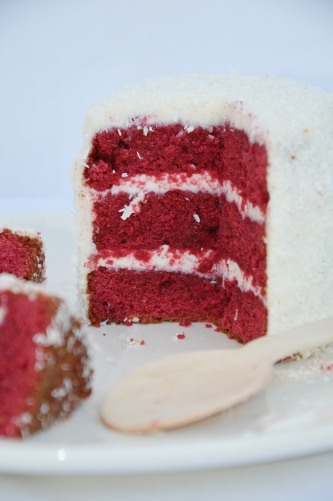 Red Velvet Cake / Plus une miette dans l'assiette