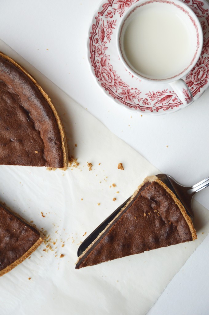 Tarte chocolat-noisette par Plus une miette dans l'assiette