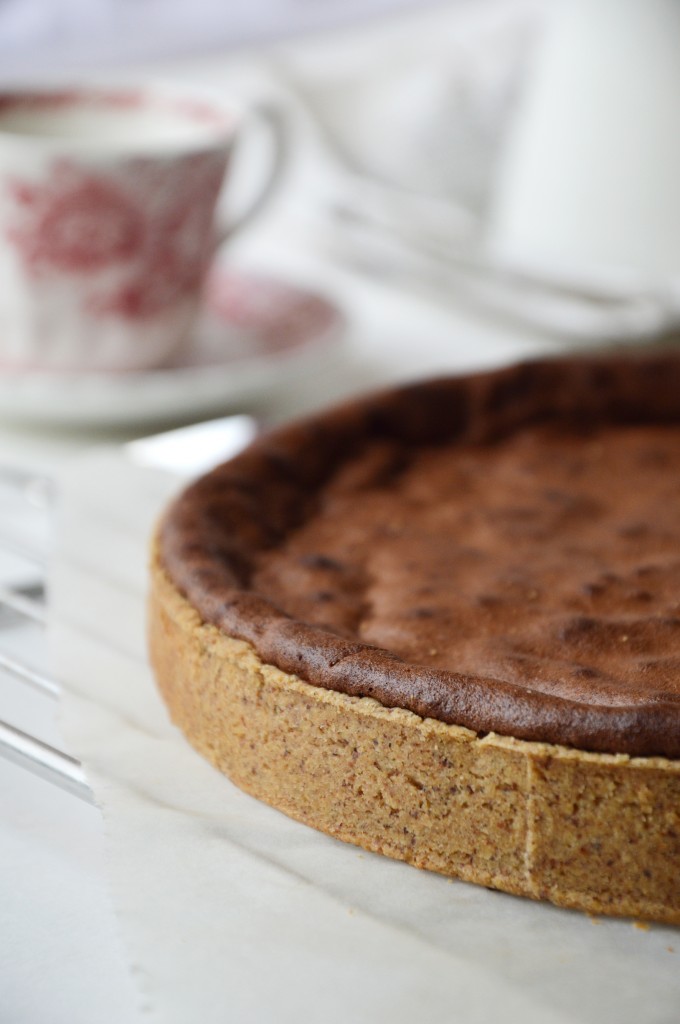 Tarte chocolat et noisette par Plus une miette dans l'assiette