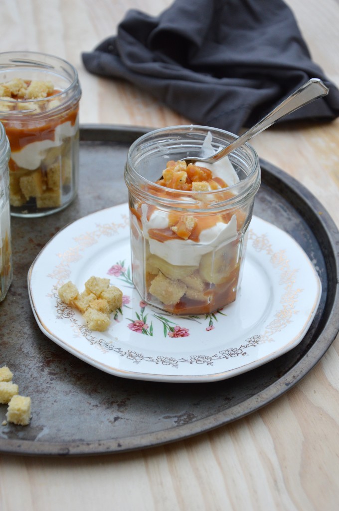 Banoffee jar by Plus une miette dans l'assiette