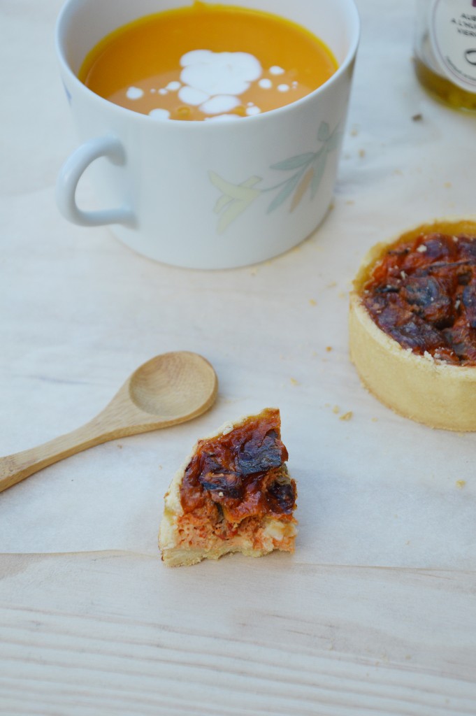 Quiche poivron - aubergine - chèvre - Plus une miette