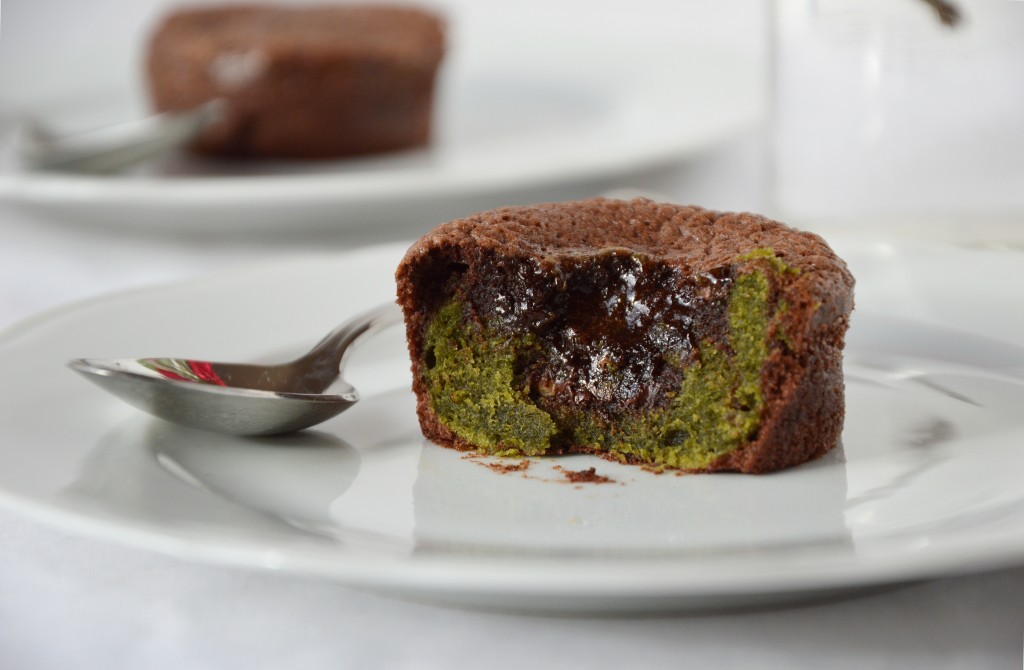 Fondant chocolat - matcha by Plus une miette dans l'assiette