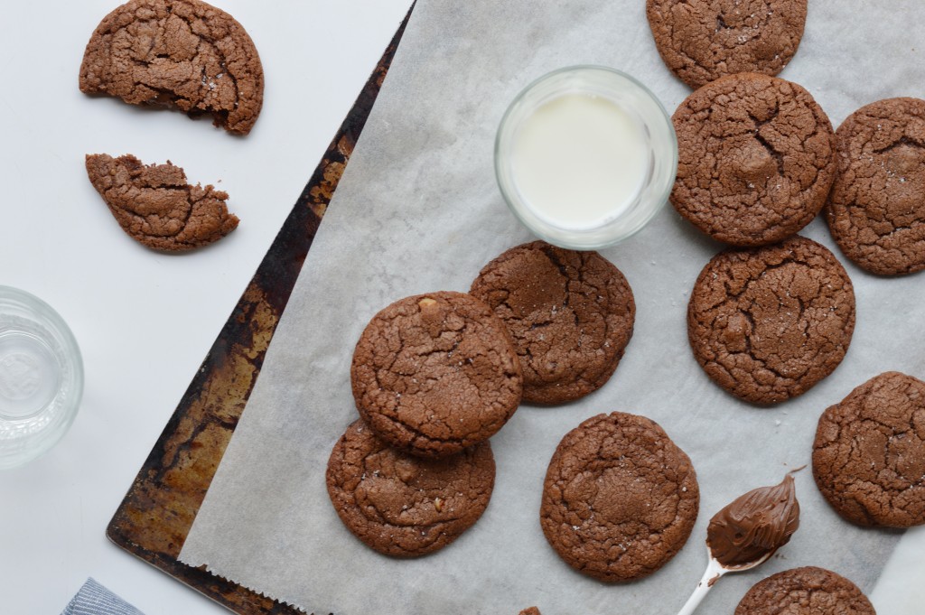 Cookies pécan-pâte à tartiner-fleur de sel - Plus une miette