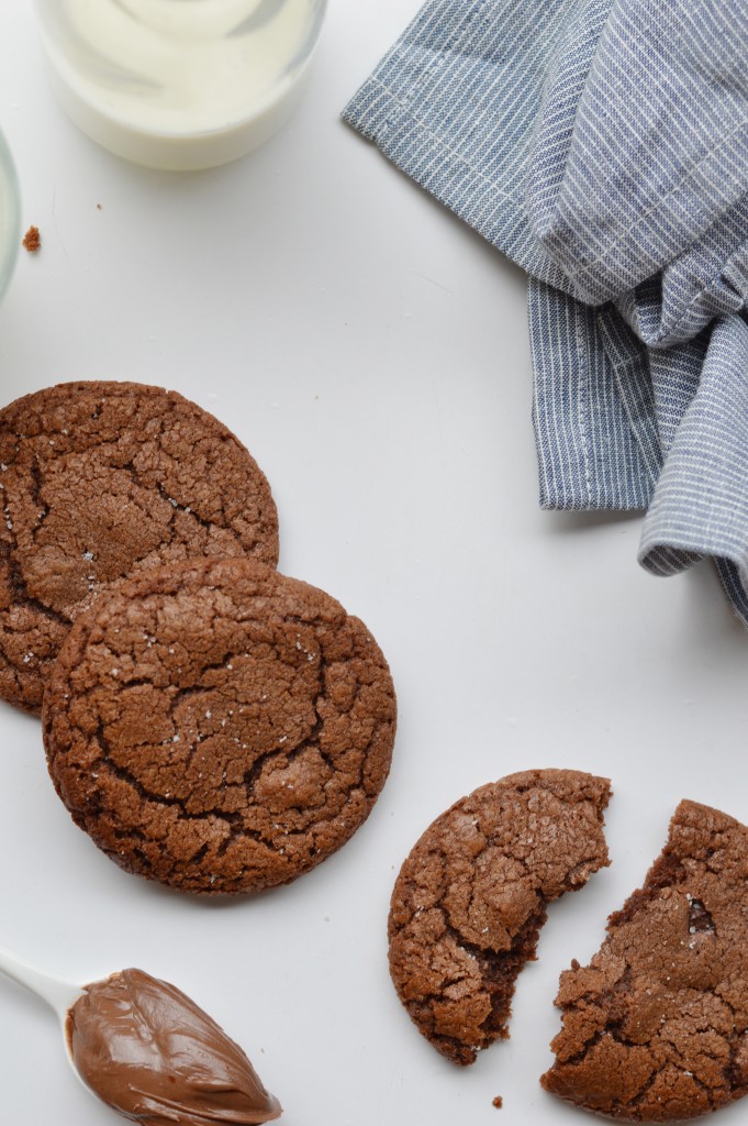 Cookies pécan-pâte à tartiner-fleur de sel - Plus une miette dans l'assiette