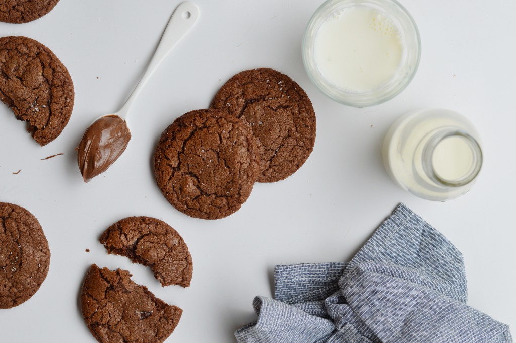 Cookies noix de pécan-pâte à tartiner-fleur de sel - Plus une miette dans l'assiette