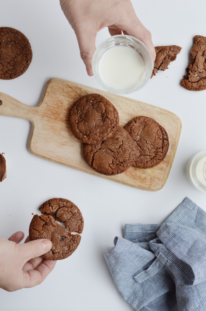 Cookies noix de pécan-pâte à tartiner-fleur de sel - Plus une miette