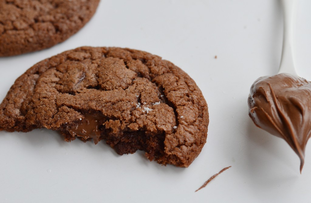 Cookies pécan-pâte à tartiner-fleur de sel / Plus une miette