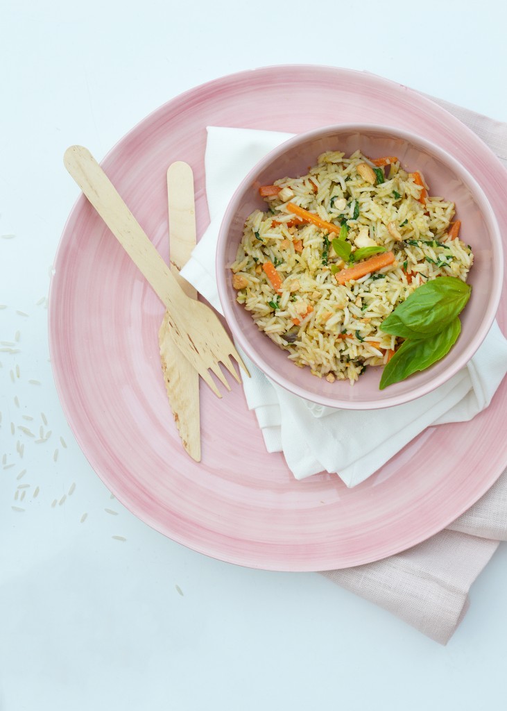 Riz pilaf aux saveurs d'Asie - Plus une miette dans l'assiette