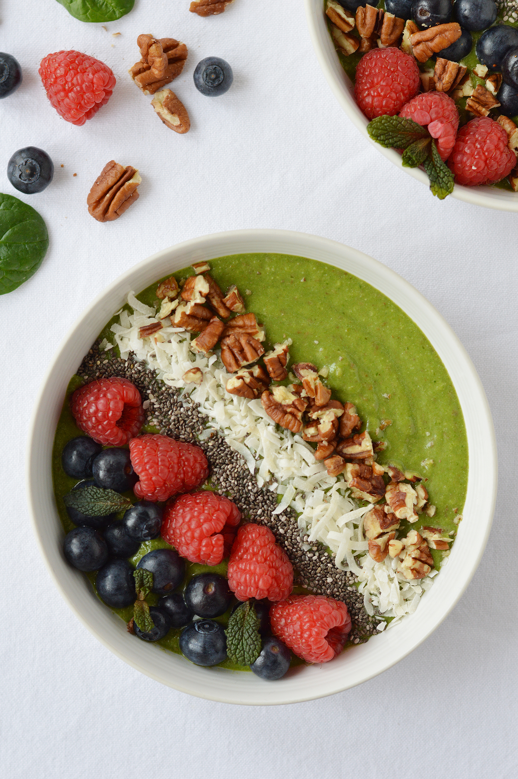 Plus une miette dans l'assiette - Green smoothie bowl 