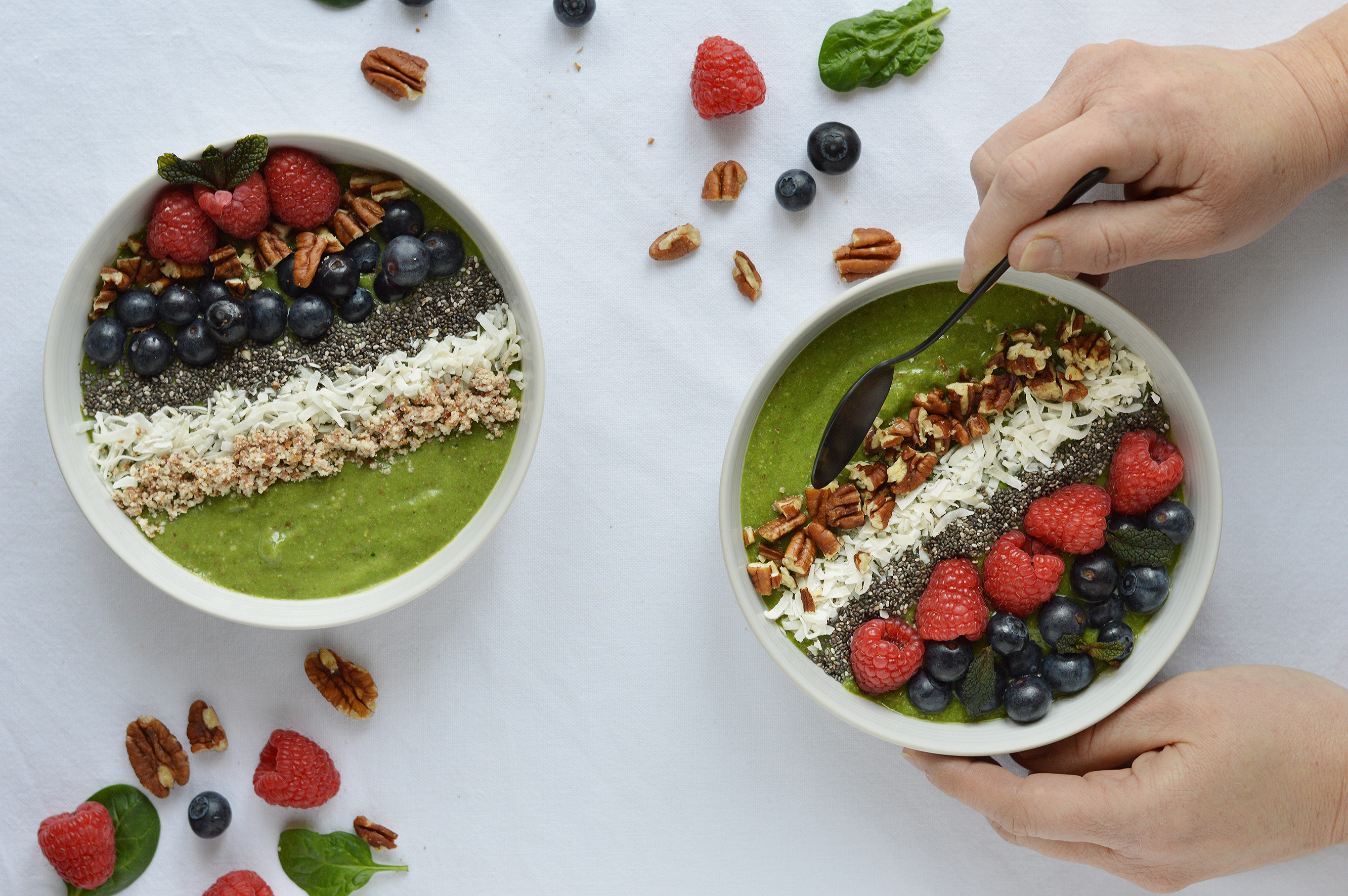 Green smoothie bowl / Plus une miette dans l'assiette