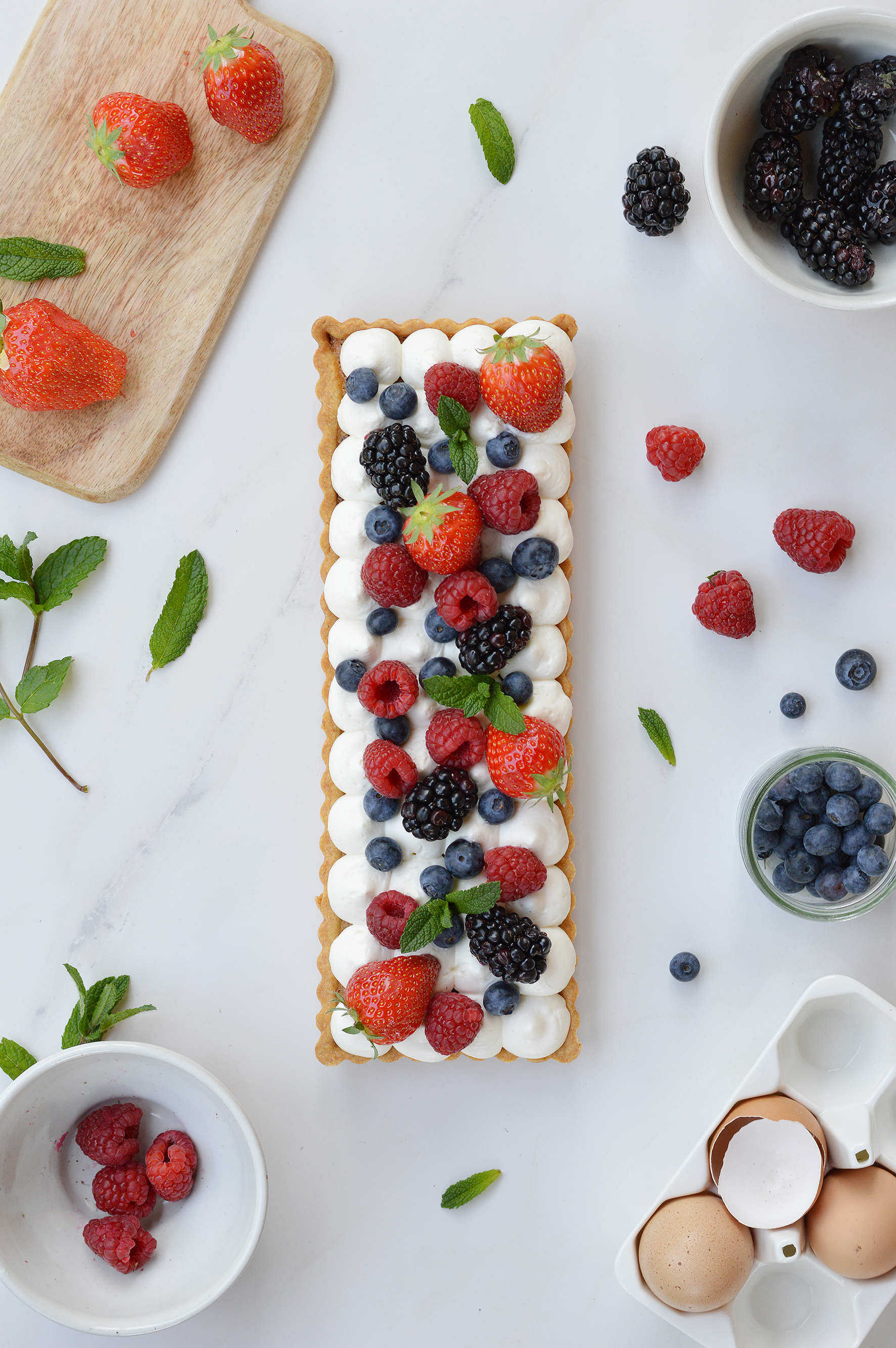 Tarte pistache fruits rouges - Plus une miette