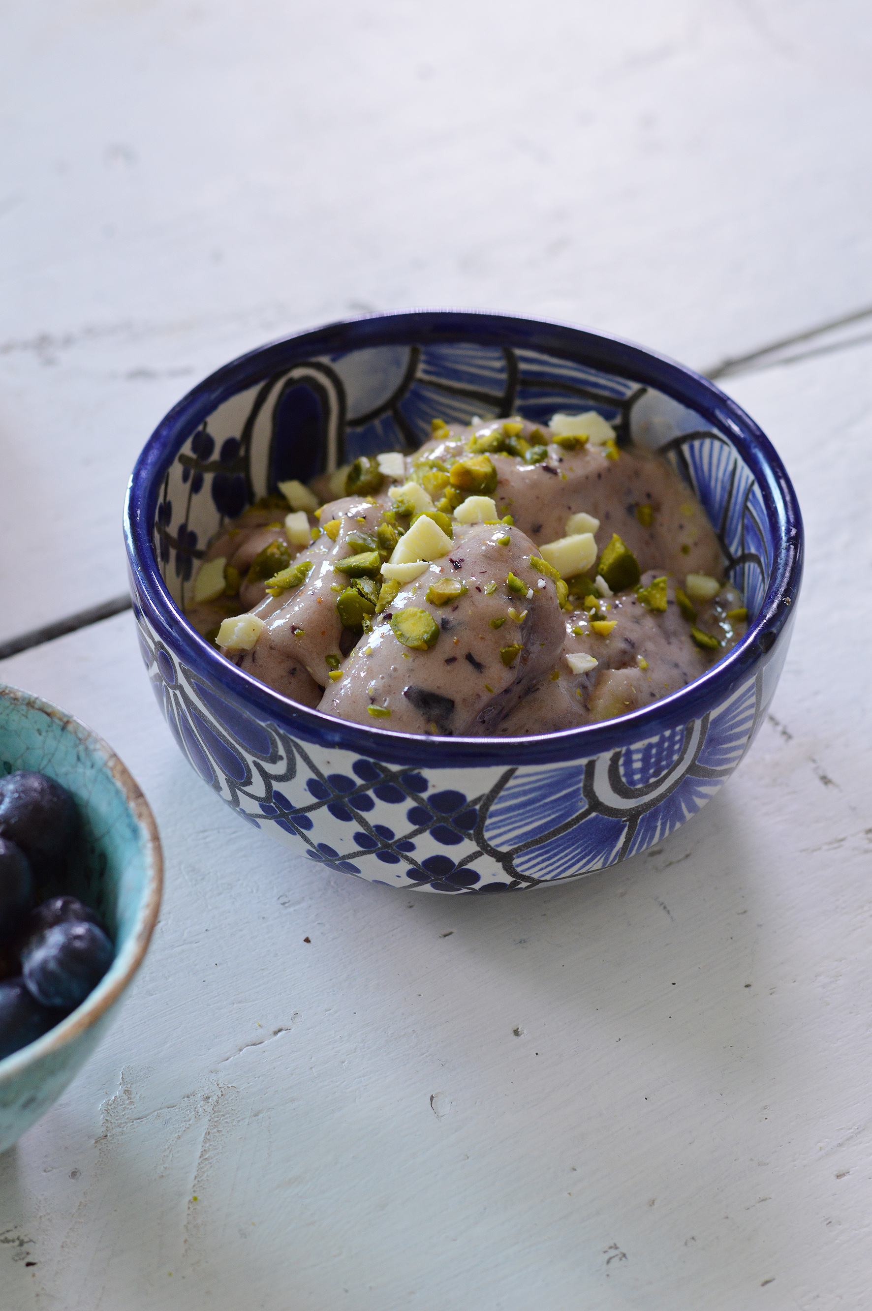 Glace minute myrtille banane - Plus une miette