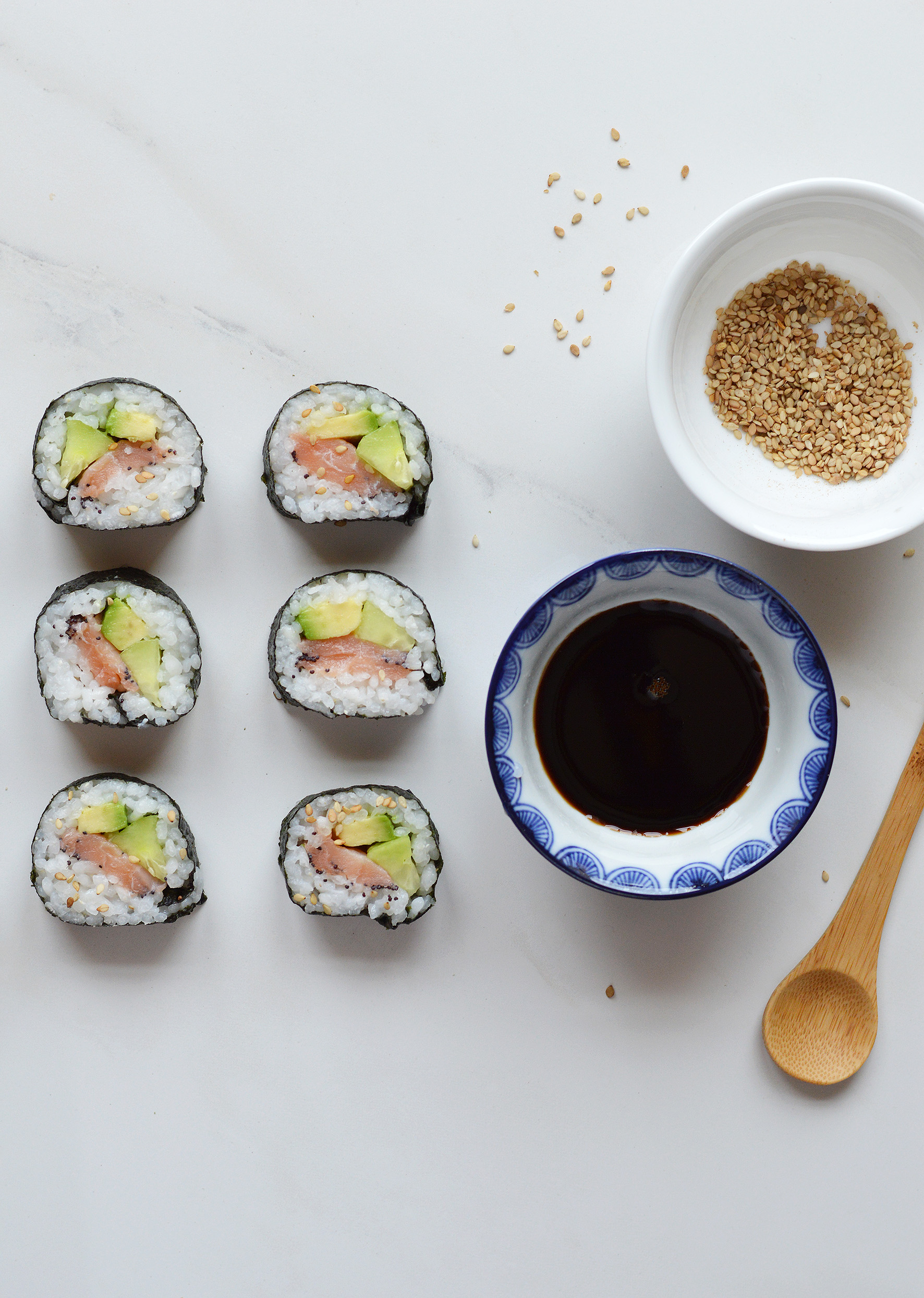 Makis saumon-avocat-concombre - Plus une miette dans l assiette