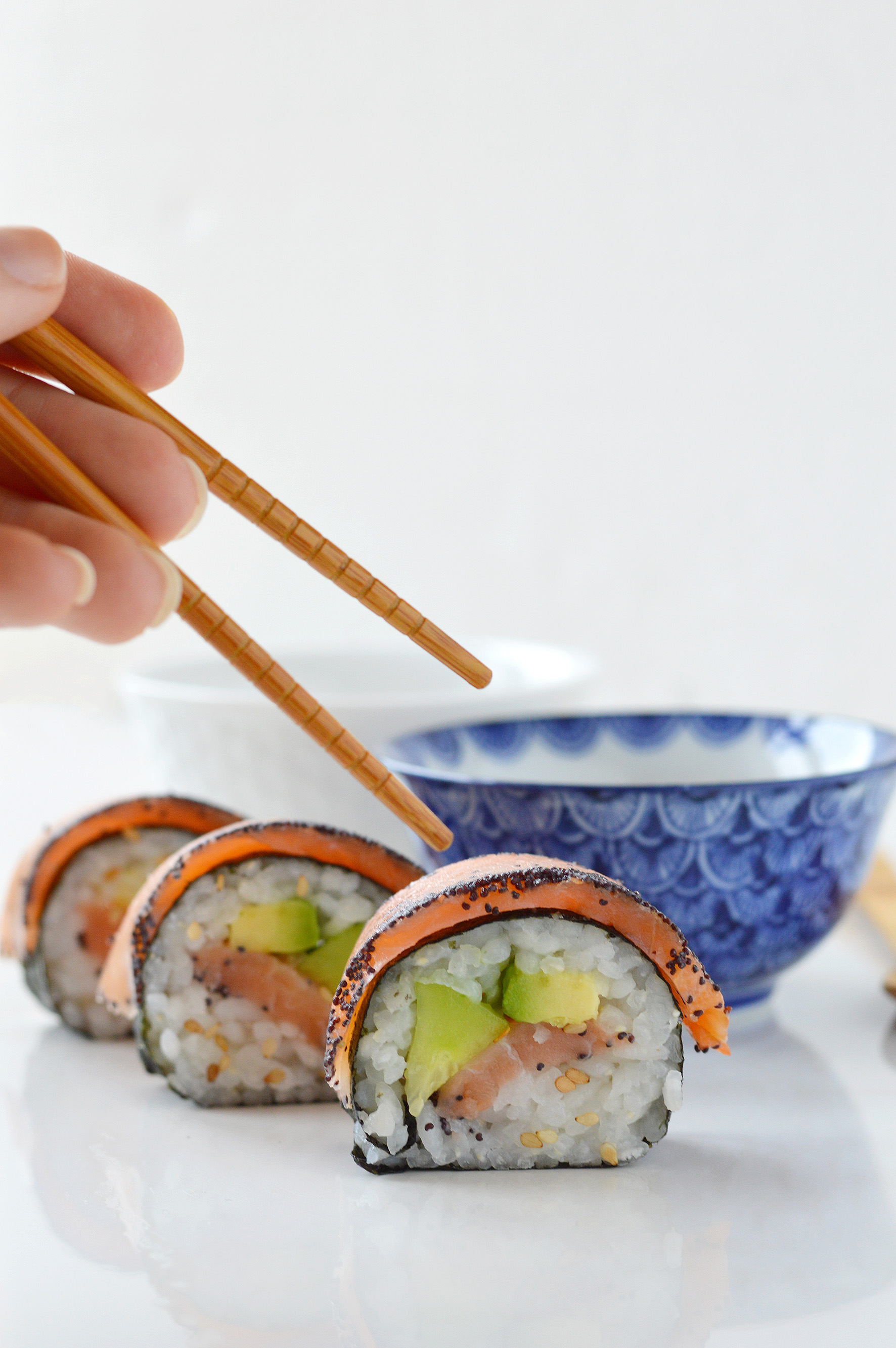 Makis saumon-avocat-concombre par Plus une miette 