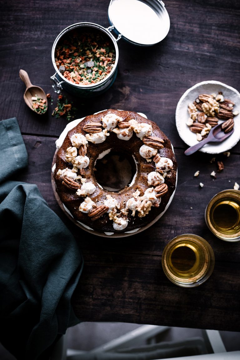 Carrot cake et sa chantilly infusée au Løv is Green Plus une miette