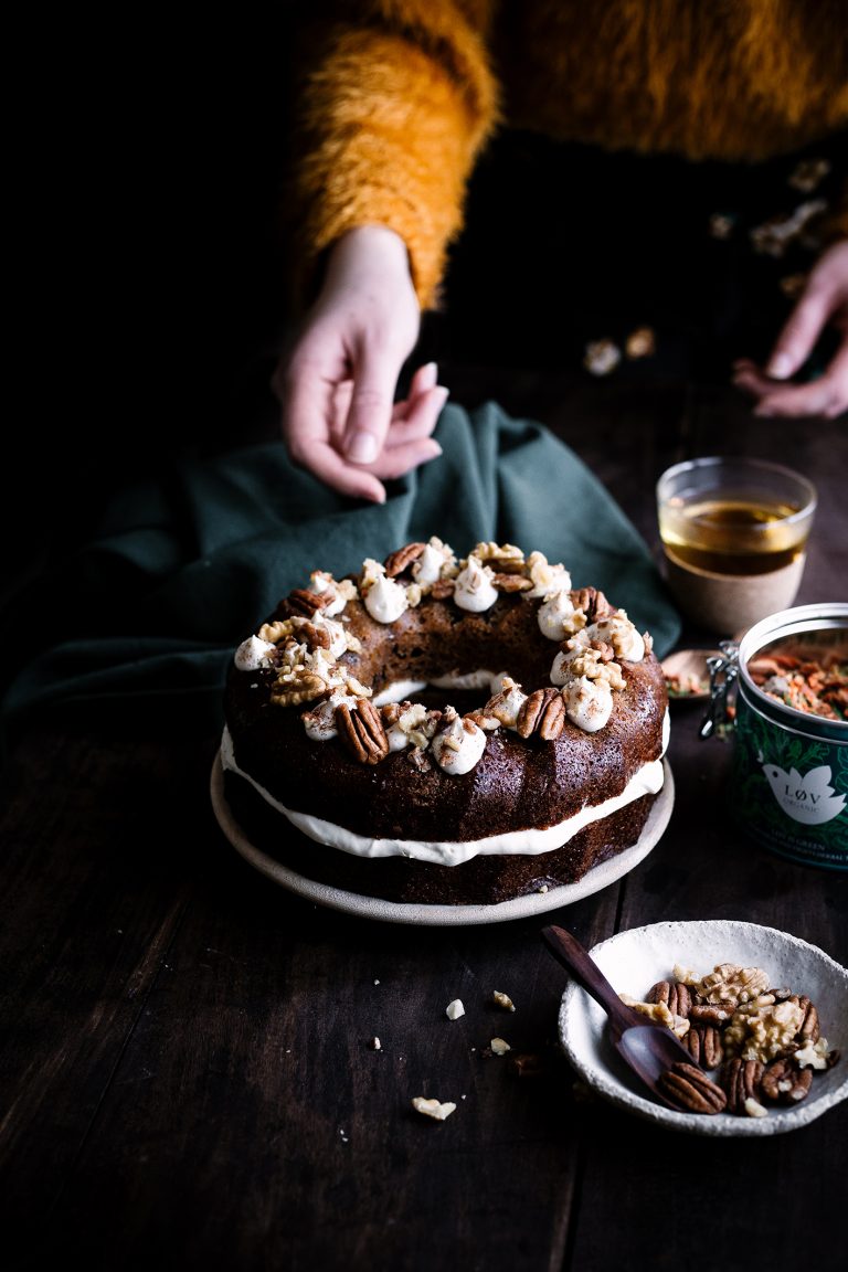 Carrot cake et sa chantilly infusée au Løv is Green Plus une miette