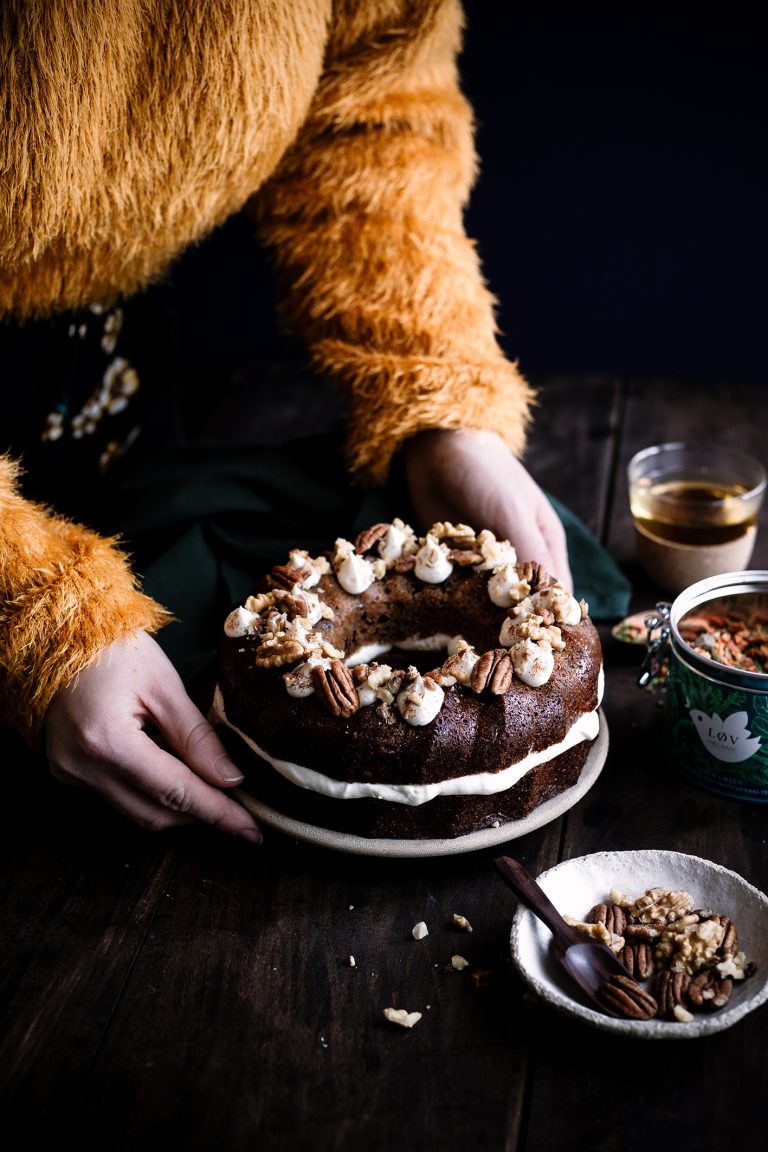 Carrot cake et sa chantilly infusée au Løv is Green Plus une miette