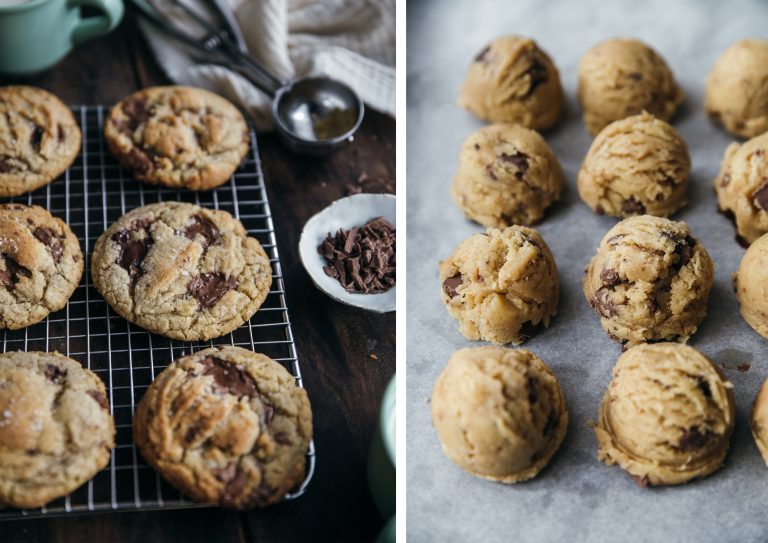 Cookies aux pépites de chocolat et fleur de sel Plus une miette dans l'assiette