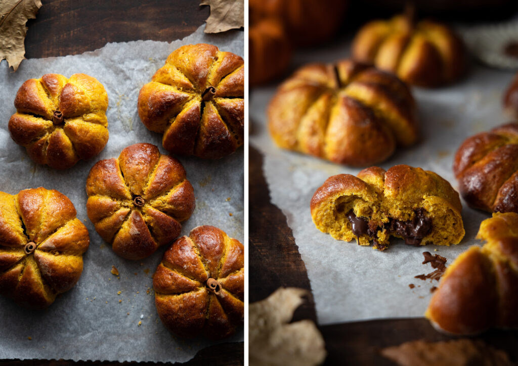 Brioches citrouille - Plus une miette dans l'assiette